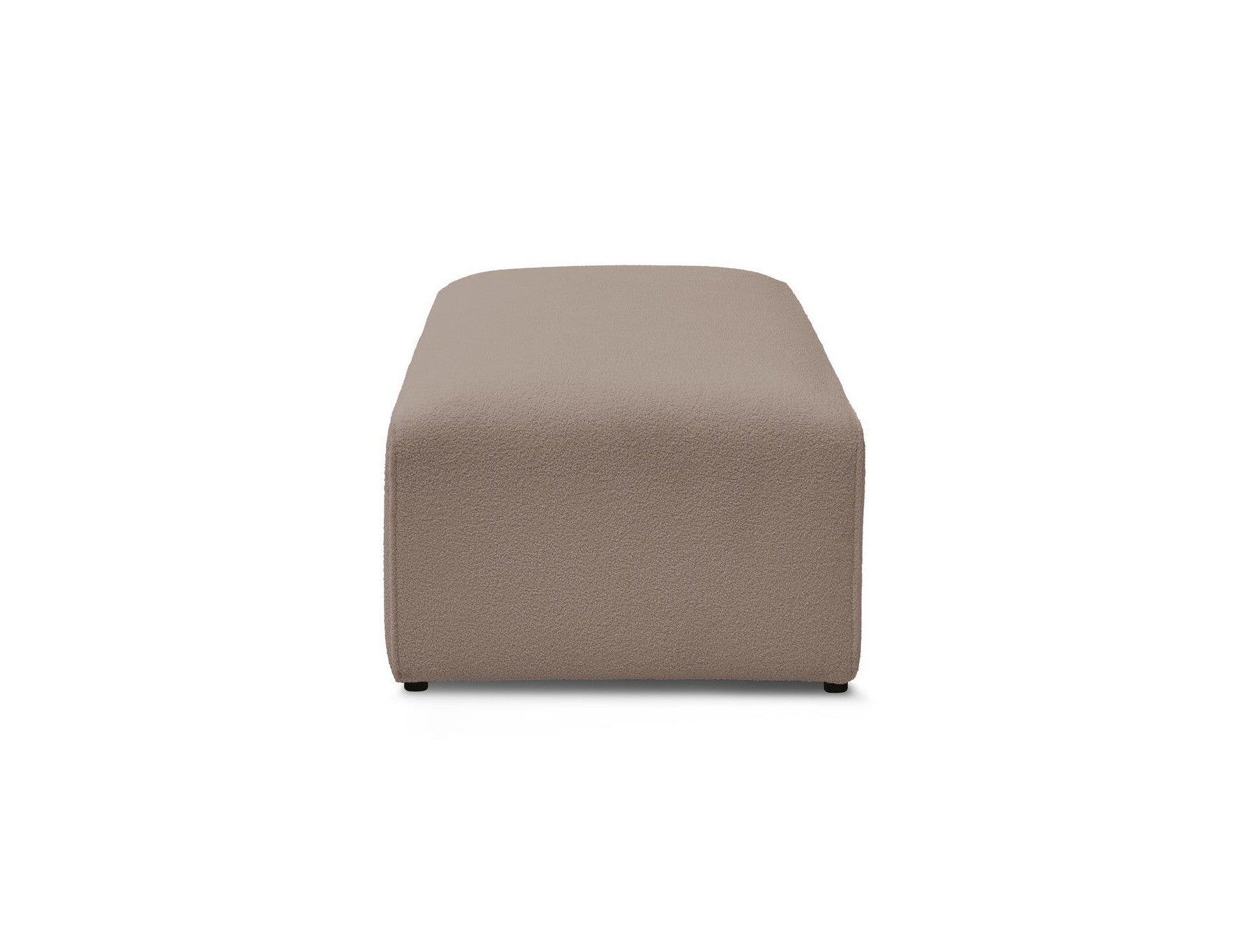 Megeve - Pouf Pour Canapé Modulable - Tissu Bouclette