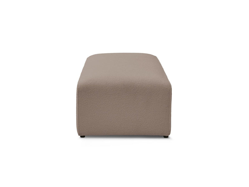 Pouf Pour Canapé Modulable Megeve - Tissu Bouclette