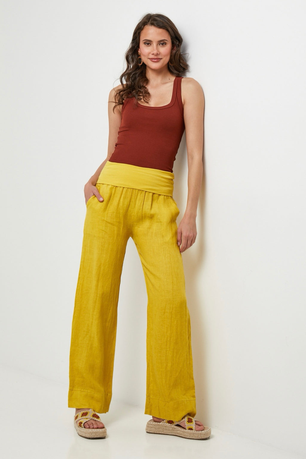 Pantalón - Amarillo - Mujer