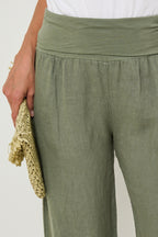 Autour Du Lin - Pantalón caqui - Mujer