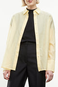 The Kooples - Chemise En Soie Jaune - Femme