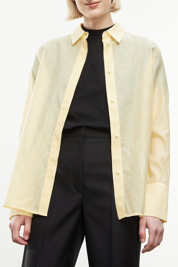 The Kooples - Yellow Silk Shirt - Women