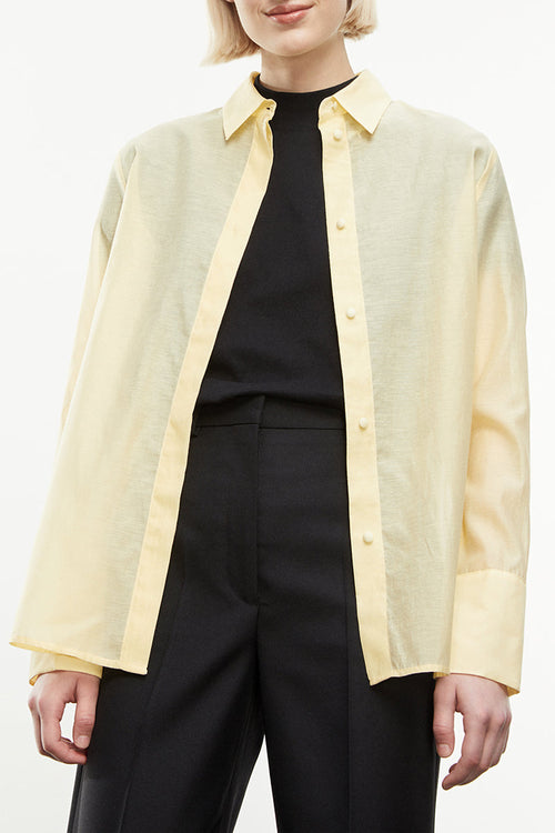 The Kooples - Yellow Silk Shirt - Women