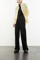 The Kooples - Chemise En Soie Jaune - Femme