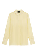 The Kooples - Chemise En Soie Jaune - Femme