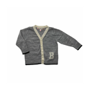 Bonpoint - Cardigan Gris En Laine - 6 Mois