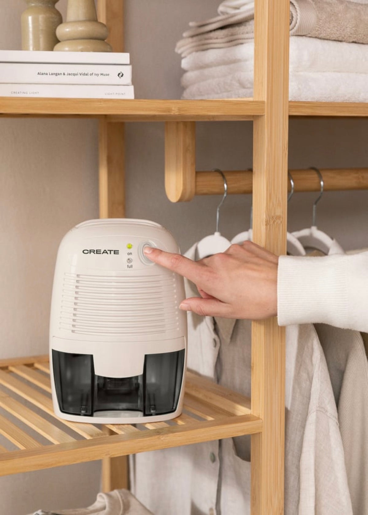 Dryplus 500 - Deshumidificador Mini 500Ml - Blanco Roto