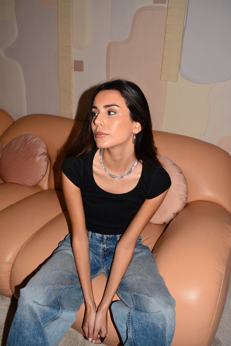 Collar Corto Multi Cleopatra Plata