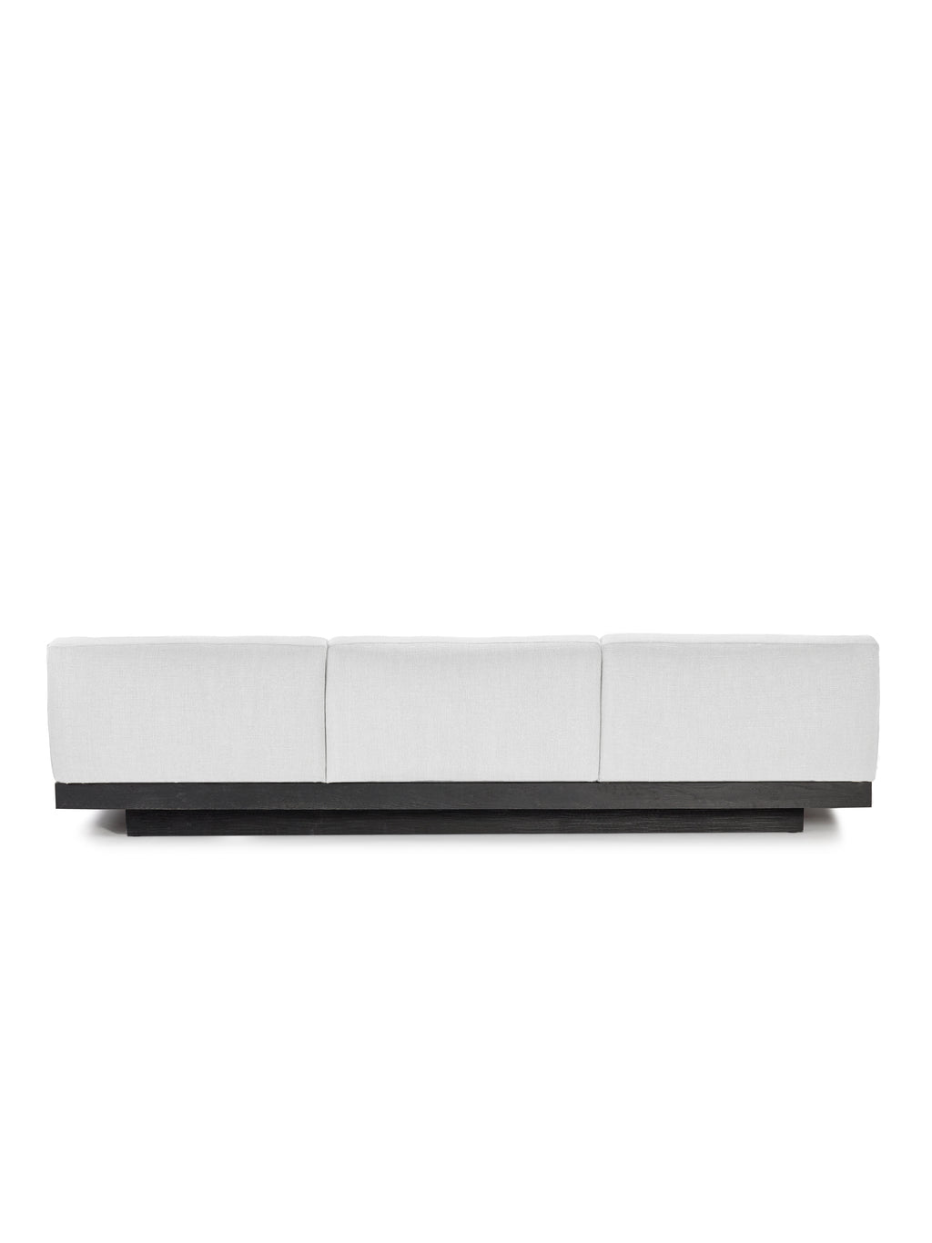 Rudolph - Banco De Interior De 3 Plazas - Aluminio, Madera Y Tapicería - Blanco Roto Negro