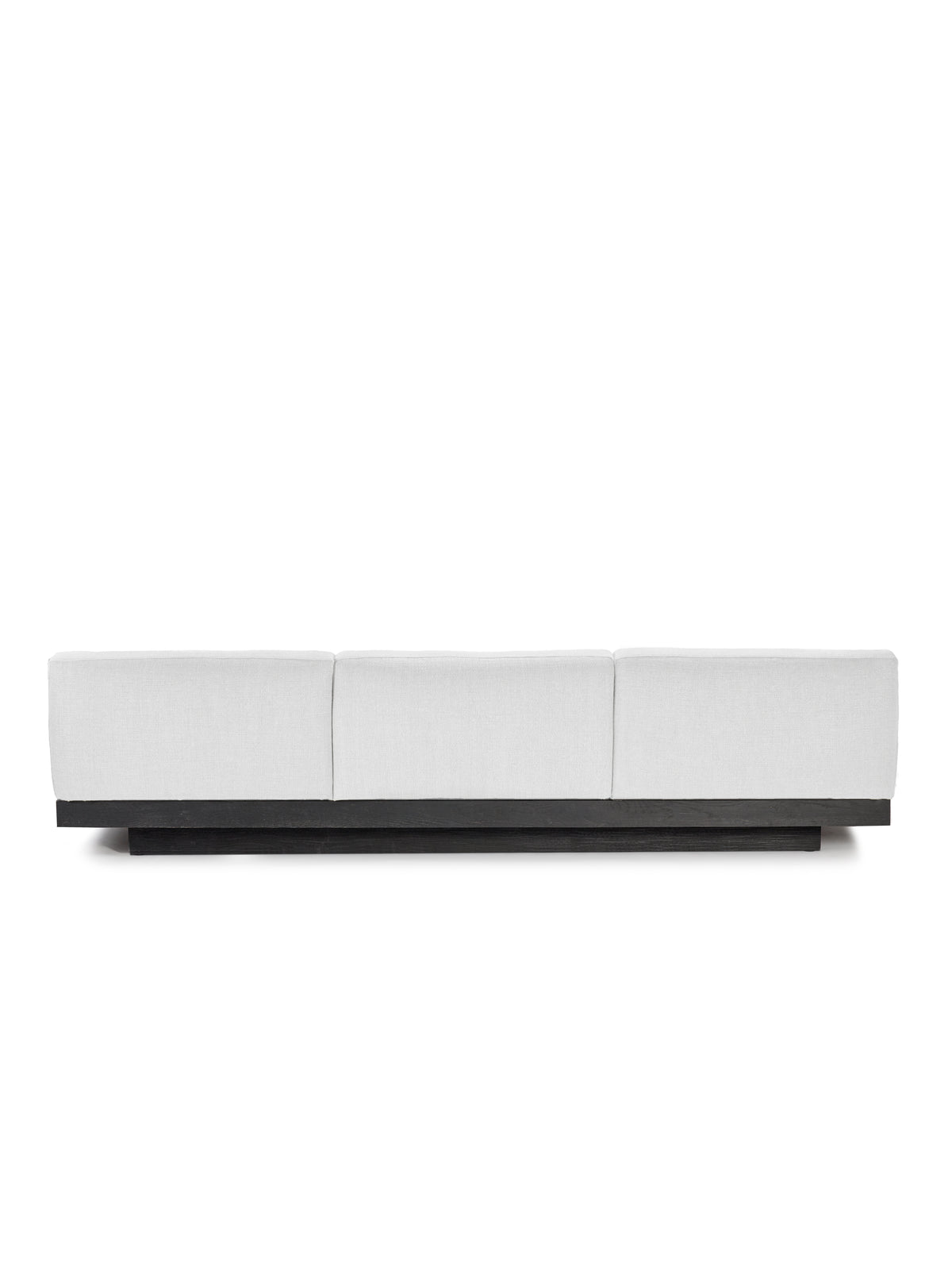Rudolph - Banco De Interior De 3 Plazas - Aluminio, Madera Y Tapicería - Blanco Roto Negro
