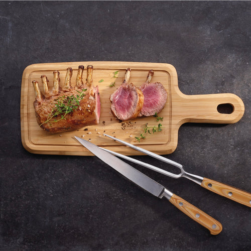 Set De 2 Éplucheurs & Planche À Découper - Brun Clair