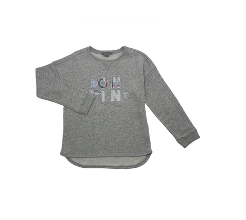 Bonpoint - Sweat Gris - 8 Ans