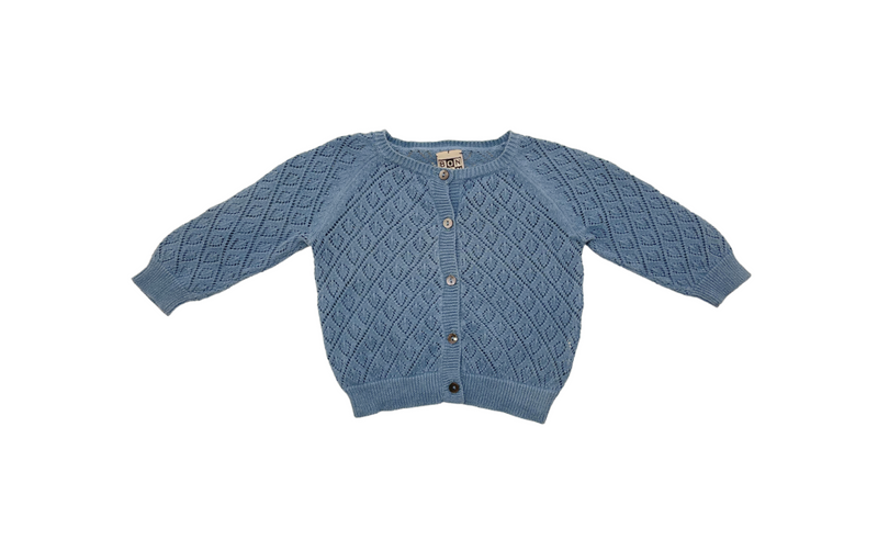 Bonton - Cardigan Bleu - 6 Mois