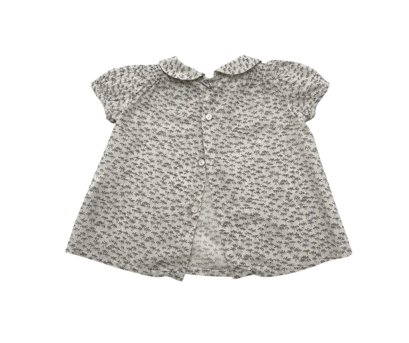 Bonpoint - Ensemble Blouse À Col Et Bloomer - 12 Mois