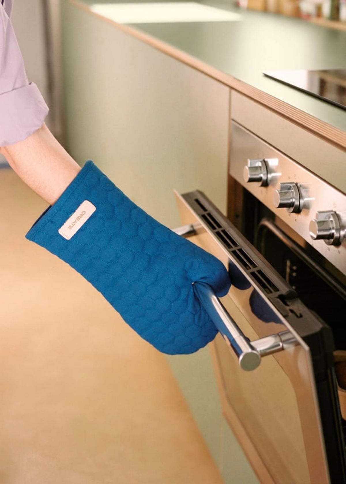 Kitchenware Studio - Pack Delantal + Manopla De Horno - Azul Cobalto