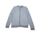 Bonpoint - Pull Zippé Gris & Blanc - 6 Ans