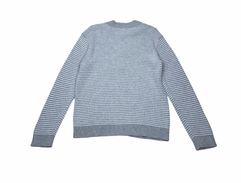 Bonpoint - Pull Zippé Gris & Blanc - 6 Ans