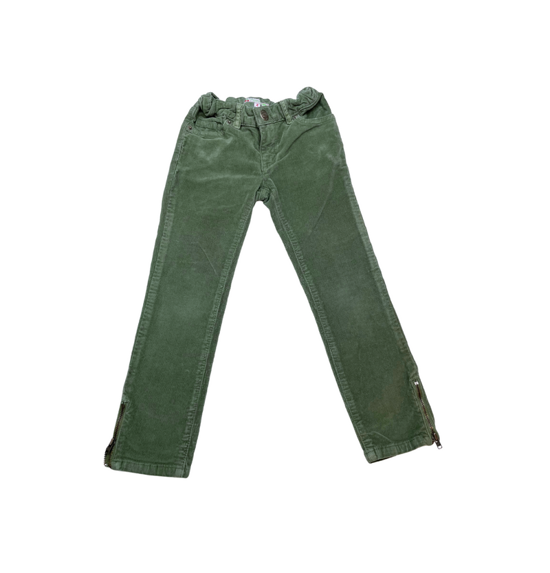 Bonpoint - Pantalon En Velours Kaki Élastiqué - 4 Ans