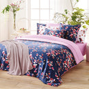 Aurore - Housse De Couette + 1 Ou 2 Taie(S) D'Oreiller Satin De Coton Aurore Rose