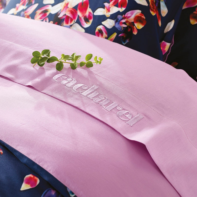 Aurore - Housse De Couette + 1 Ou 2 Taie(S) D'Oreiller Satin De Coton Aurore Rose