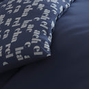 Signature - Housse De Couette + 1 Ou 2 Taie(S) D'Oreiller Flanelle Signature Bleu