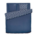 Signature - Housse De Couette + 1 Ou 2 Taie(S) D'Oreiller Flanelle Signature Bleu