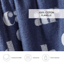 Signature - Housse De Couette + 1 Ou 2 Taie(S) D'Oreiller Flanelle Signature Bleu