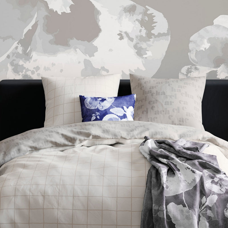 Signature - Housse De Couette + 1 Ou 2 Taie(S) D'Oreiller Flanelle Signature Taupe