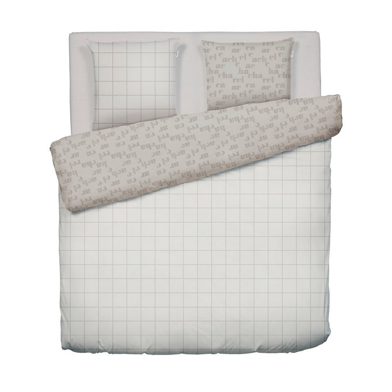 Signature - Housse De Couette + 1 Ou 2 Taie(S) D'Oreiller Flanelle Signature Taupe