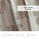 Signature - Housse De Couette + 1 Ou 2 Taie(S) D'Oreiller Flanelle Signature Taupe