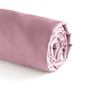 Aurore - Drap-Housse Satin De Coton Uni Rose