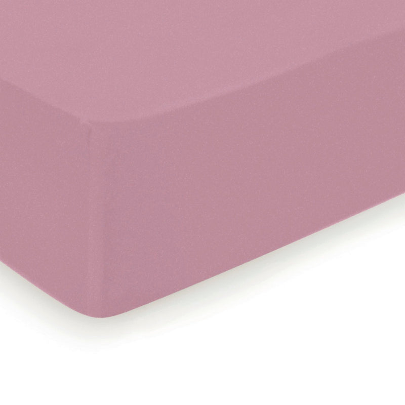 Aurore - Drap-Housse Satin De Coton Uni Rose