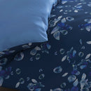Aurore - Housse De Couette + 1 Ou 2 Taie(S) D'Oreiller Satin De Coton Aurore Bleu