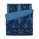 Aurore - Housse De Couette + 1 Ou 2 Taie(S) D'Oreiller Satin De Coton Aurore Bleu