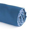 Aurore - Drap-Housse Satin De Coton Uni Bleu