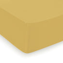Aurore - Drap-Housse Satin De Coton Uni Ocre
