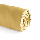 Aurore - Drap-Housse Satin De Coton Uni Ocre