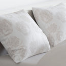 Lace - Housse De Couette + 1 Ou 2 Taie(S) D'Oreiller Satin De Coton Lace Taupe