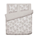 Lace - Housse De Couette + 1 Ou 2 Taie(S) D'Oreiller Satin De Coton Lace Taupe