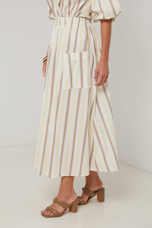 Skirt - Yellow White - Woman