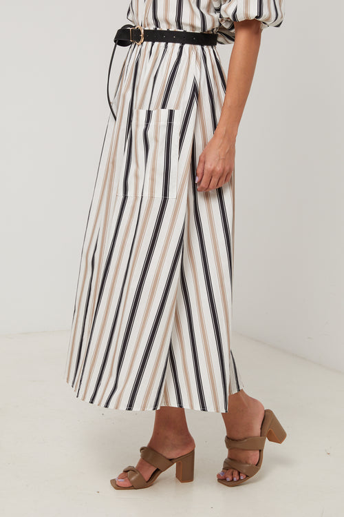 Falda - Negro Blanco - Mujer