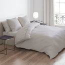 Lace - Set De 2 Taies D'Oreiller Satin De Coton Uni Taupe