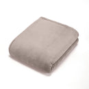 Maxi Plaid/Couvre-Lit En Polaire Taupe