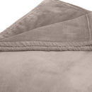 Maxi Plaid/Couvre-Lit En Polaire Taupe