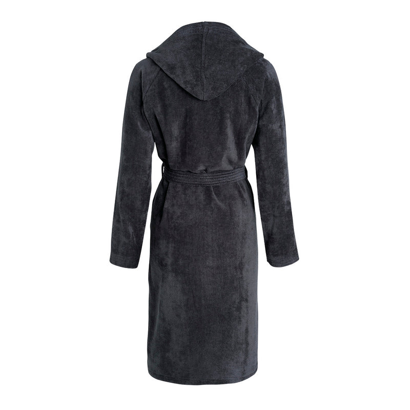 Peignoir Avec Capuche En Coton Ultra Absorbant - Gris Foncé