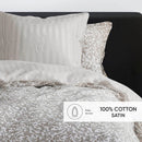 Romanesque - Set De 2 Taies D'Oreiller Satin De Coton Romanesque Taupe