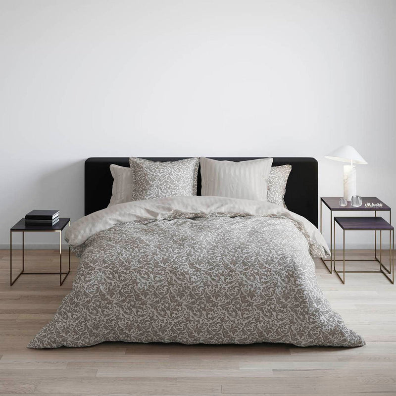 Romanesque - Set De 2 Taies D'Oreiller Satin De Coton Romanesque Taupe