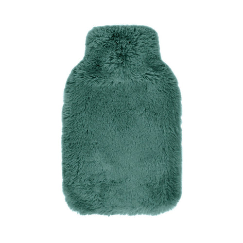 Bouillotte Avec Housse En Imitation Fourure - Vert