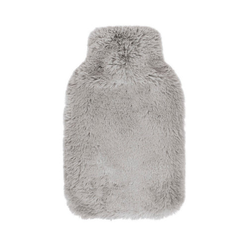 Bouillotte Avec Housse En Imitation Fourure - Gris