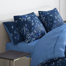 Aurore - Set De 2 Taies D'Oreiller Satin De Coton Aurore Bleu